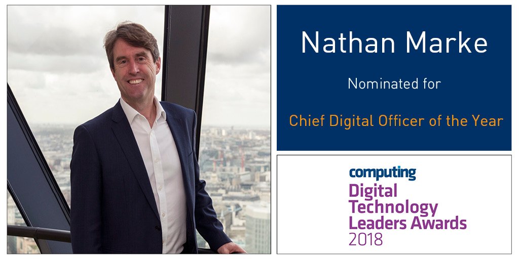 Daisy_Group's tweet photo. Our CDO has made his Marke! Delighted to announce that our Chief Digital Officer Nathan Marke is a finalist for @Computing_News 2018 Digital Technology Leaders Awards in the prestigious CDO of the Year category. Join us in wishing him the best of luck. https://t.co/WPhKNdYJuU https://t.co/xqyIsZLN36