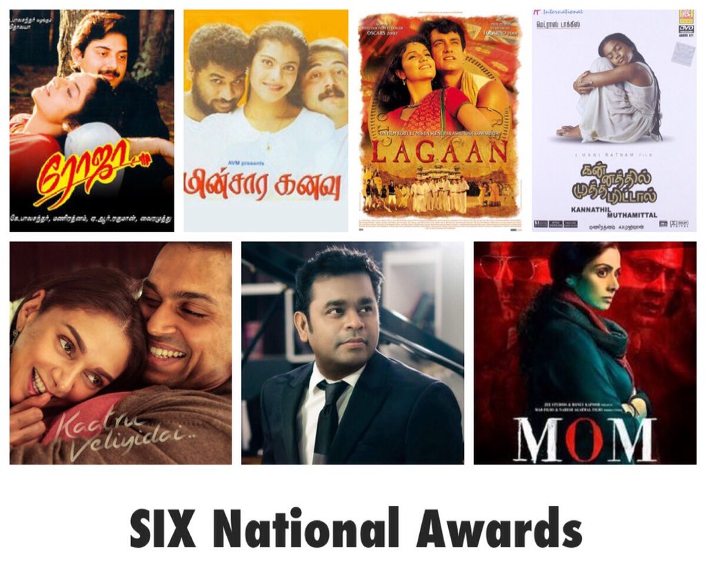 Only composer to have won SIX national awards! 

@arrahman #65thNationalFilmAwards #NationalFilmAwards