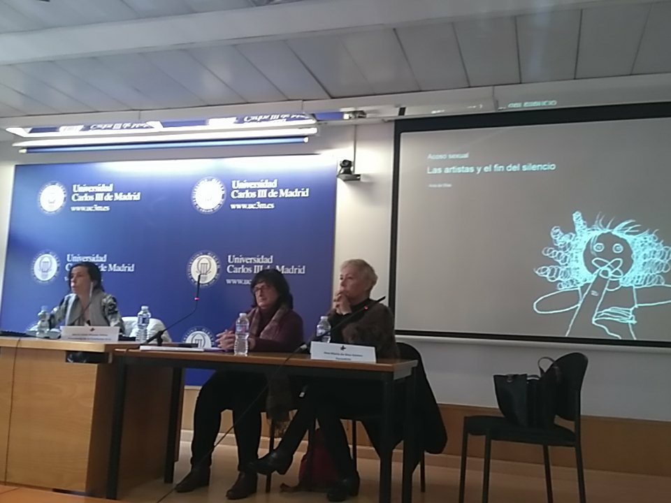 HeforSheUC3M's tweet photo. «Las artistas y el fin del silencio» a cargo de Ana de Blas. https://t.co/Lsw8diBme6