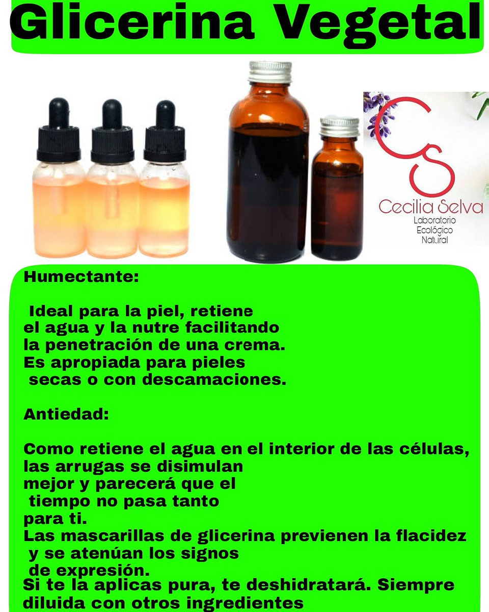 Glicerina vegetal: Propiedades y usos