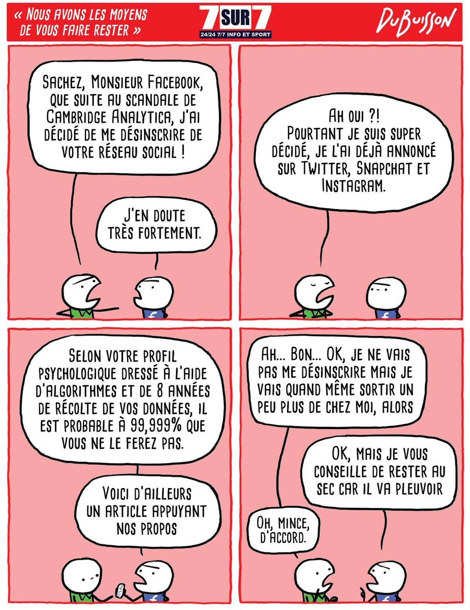SOS_redac's tweet photo. "Promis je quitte Facebook... euh bientôt" :-) https://t.co/CvhYcDbpjr