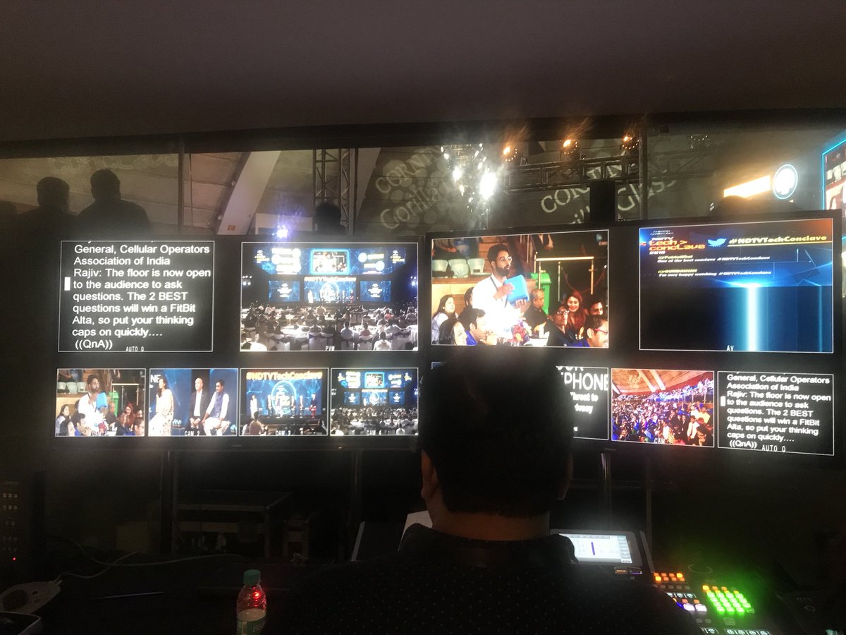 Behind the scenes at #NDTVTechConclave