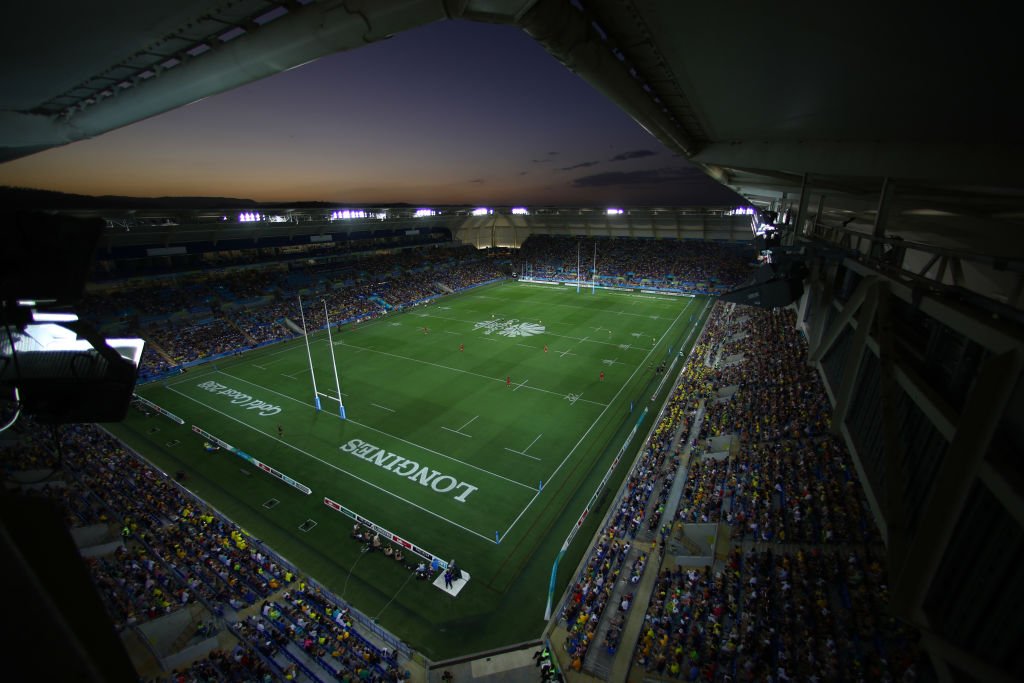 SVNSSeries's tweet photo. That's it folks! What a day! Pulsating debut for women's #Rugby7s at #GC2018 Thank you everyone for coming to watch, tuning-in and joining the conversation, you've been awesome. Roll on day two 👍👏 #GamesOfFirsts https://t.co/XFhwkRMXhs
