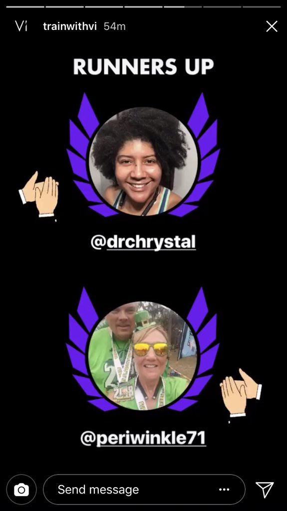 drchrystal's tweet photo. Yeah...I won a prize. I really enjoyed the challenge @TrainWithVI #gowithvi https://t.co/xS71uEor84