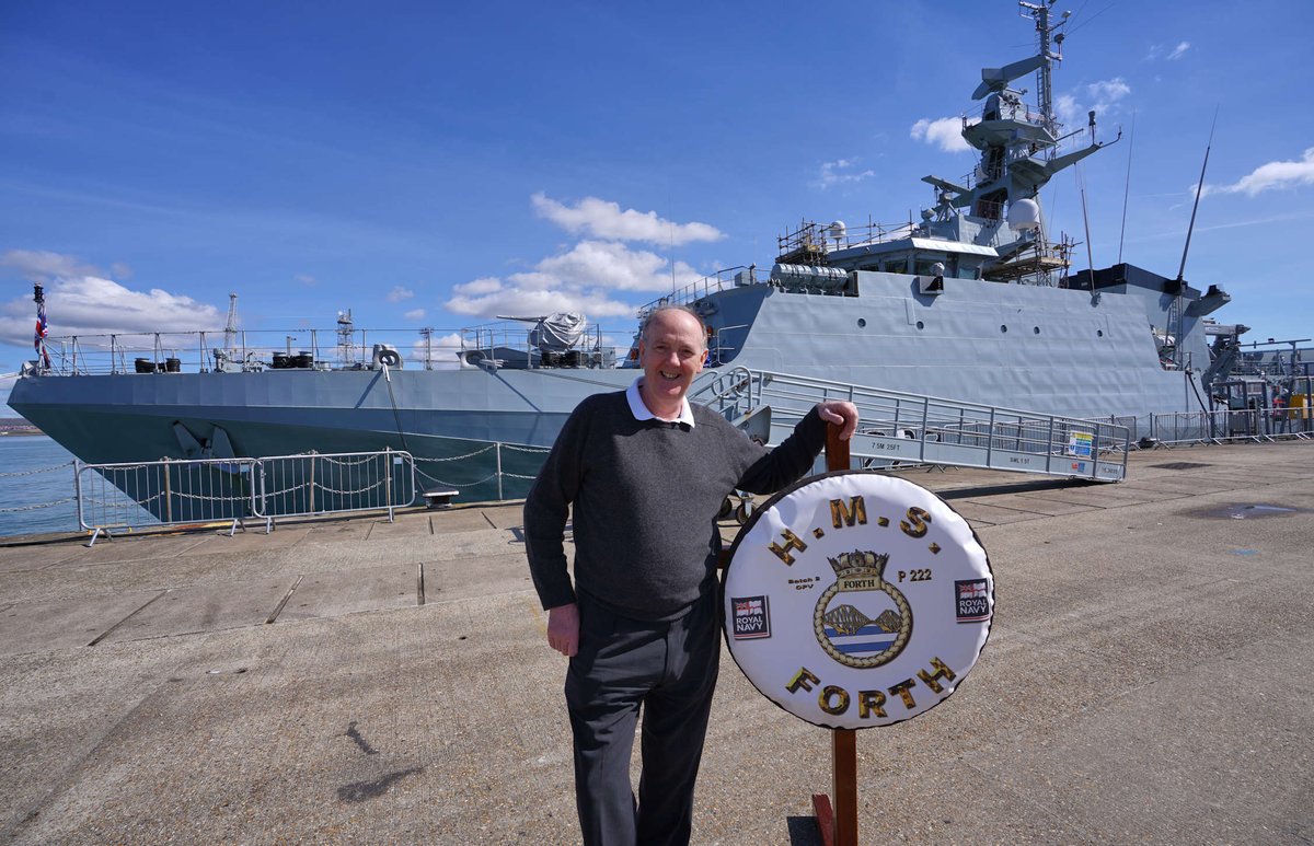 BAES_Maritime's tweet photo. "To see a new ship that we’ve built commissioned into any fleet whether it be the @royalnavy or an overseas customer is always a proud moment" Find out more about Alan's experience working on HMS FORTH here: https://t.co/tbdqyCOOPD #forthbewithyou #ForthFirst https://t.co/cKe2cuUODR