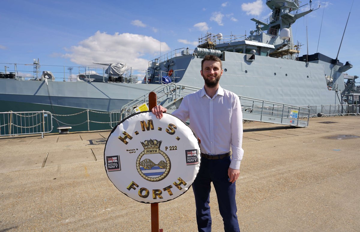 BAES_Maritime's tweet photo. “It is extremely rewarding to see what we as a team over the past five years have produced” To find out more about Cameron’s experiences working on HMS FORTH click here: https://t.co/tbdqyCxdr3 #forthbewithyou #ForthFirst https://t.co/b3AyCDUsU6