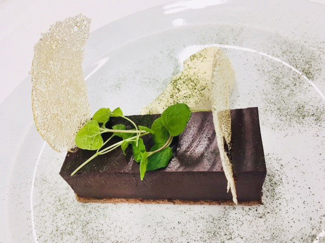 Do you have a sweet tooth? Here is one of our new desserts; Chocolate &amp; Mint - dark chocolate delice, peppermint cream, mint oil glass, garden mint powder. LOVE if it takes your fancy! ravenwoodhall.co.uk/menus/a-la-car…