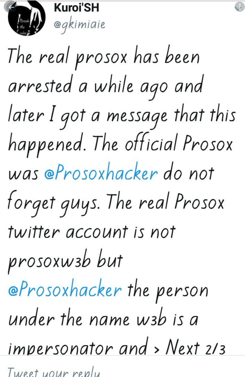 Anonymo08218293's tweet photo. We are taking the ban off of @Prosoxhacker he is the official person. I dont have much to say so let @gkimiaie do the speaking. https://t.co/SZnq2c6vVq