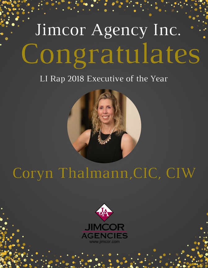 Jimcor's tweet photo. We hope you join us at #LIRap 2018 when the #PIANY honors our Chief Executive Officer and Chief Operations Officer, Coryn Thalmann, with the 2018 Executive of the Year Award! #joinjimcor #Jimcor https://t.co/XlELv7xuCl