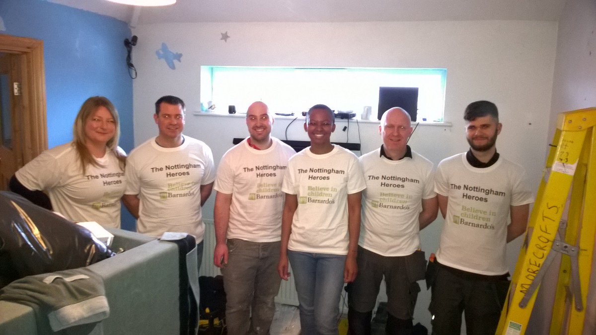 kierconstruct's tweet photo. #kiernotts are happy to be supporting #Barnardos Butterfly Project once more to give this bedroom a make over. Well done everyone. https://t.co/ljqKUUovyb