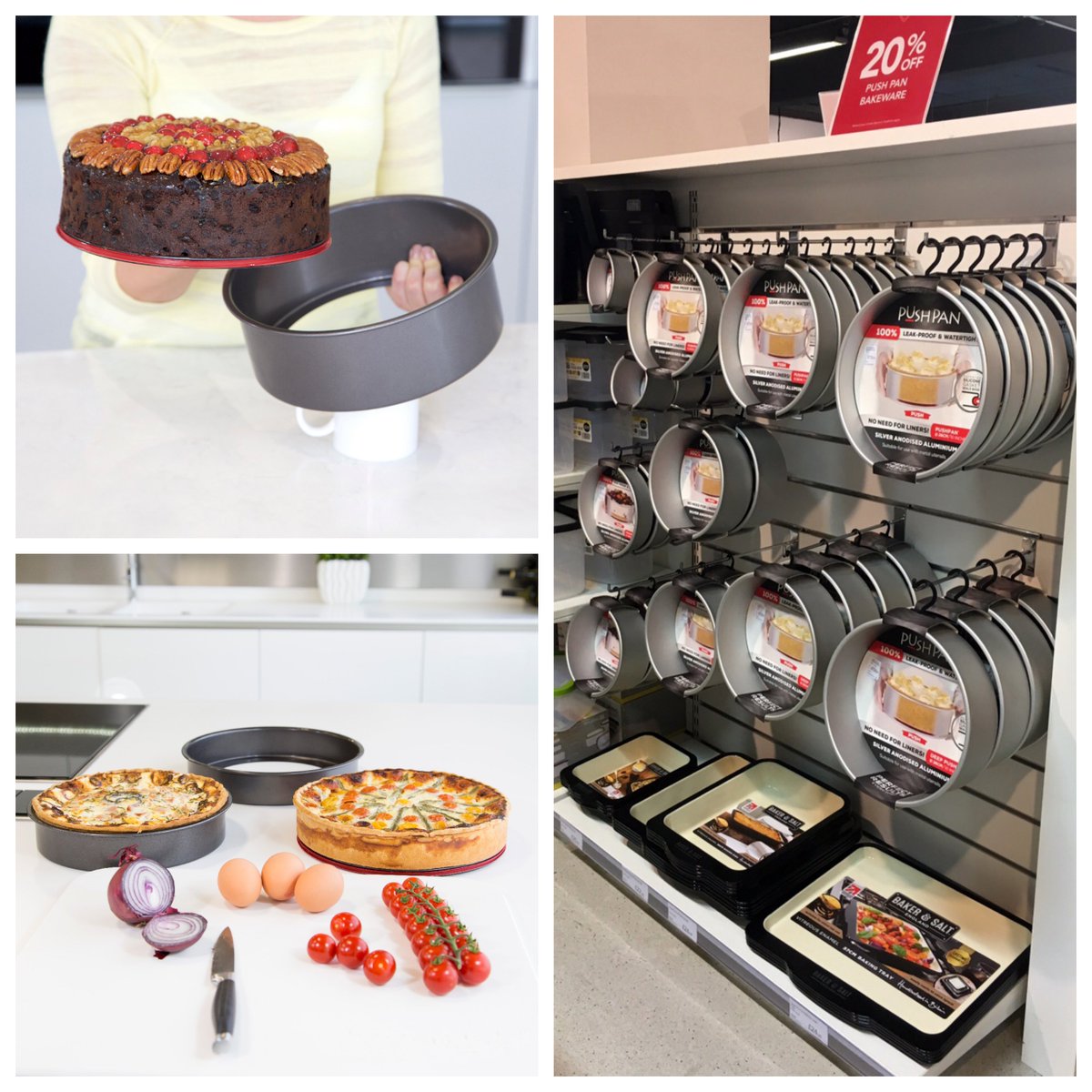 PushPan® the 100% Leak Proof bakeware can now be found in <a href="/LeekesLtd/">Leekes</a> Bilston #Cookshop #baking #cakes Perfect for making #cheesecake.