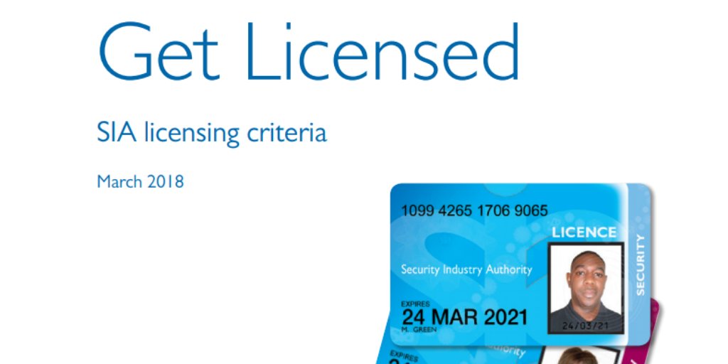 We've published an updated version of our 'Get Licensed' booklet. It sets out the criteria we use when making decisions on licences: bit.ly/2DHsars #SIAInfo