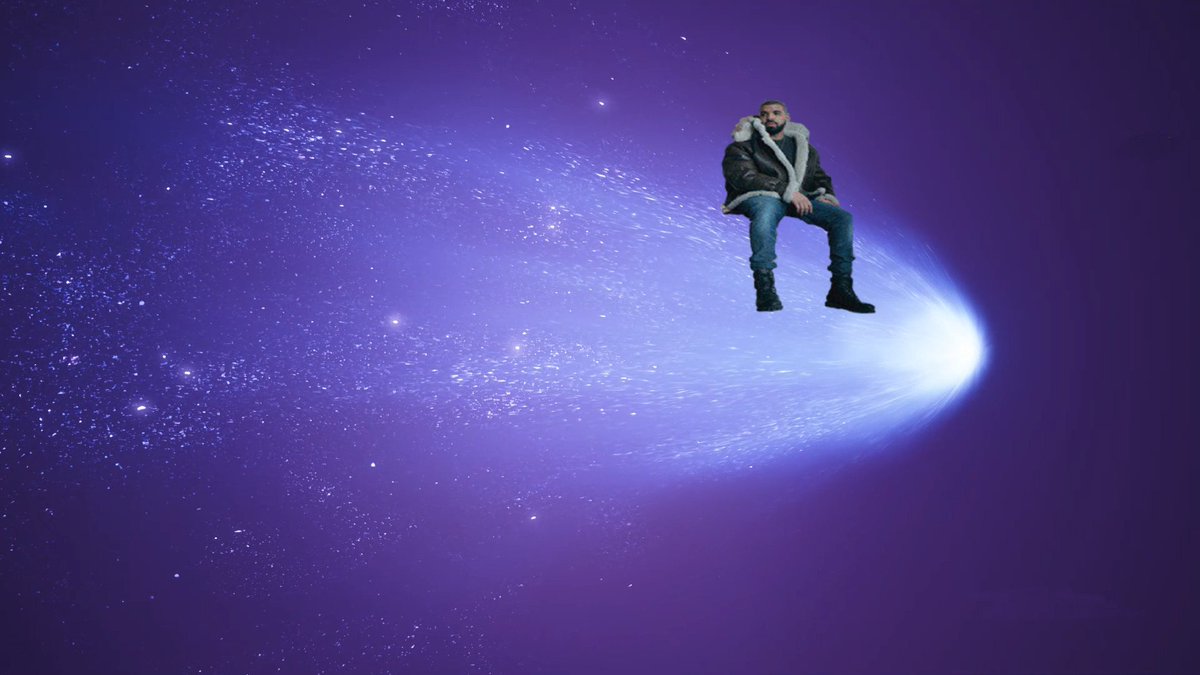 TheDomDGAF's tweet photo. Zoomed into the meteor and. .wtf? 
@Ninja @Drake @FortniteGame #DrakeBlowingUpTiltedTowers https://t.co/DPyxVCfyFD