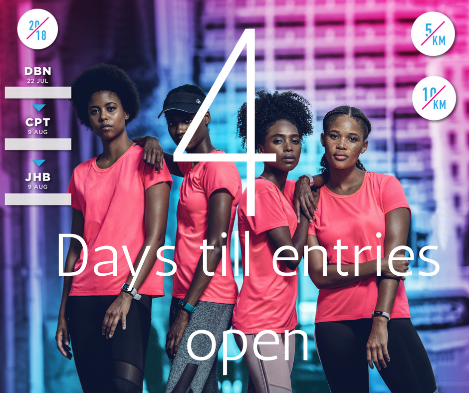 WomensRace's tweet photo. 4 Days left until entries open for the official 2018 Totalsports Women's Race!

#totalsportswomen #rununited https://t.co/DR8GWFIp9A