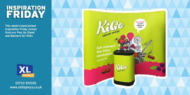 XLDisplays's tweet photo. This week’s second  #InspirationFriday comes from @KiGoLife for their 3x3 Single Sided Curved Pop Up! The mix of an old style grayscale artwork with new modern illustrations gives the design a modern twist which we LOVE!👌🏼 Best of luck to KiGo at their event😆 https://t.co/5oSW2lWNzD