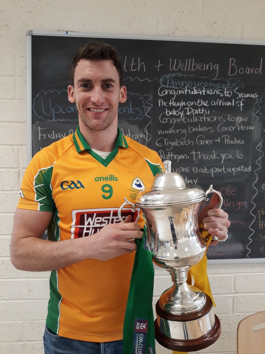 Thanks to our colleague @R_steede from the All-Ireland Club Championship winning @CorofinGAA team as he brought in the Andy Merrigan Cup as part of CBE’s celebration of National Wellbeing Day #WORKWELL18