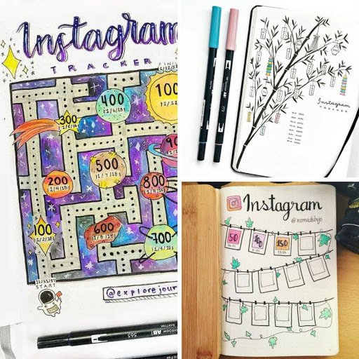 JustBrightIdeas's tweet photo. If you’re trying to grow your Instagram following you are going to love today’s collection of Bullet Journal Instagram Trackers to help you celebrate your important milestones! https://t.co/KyTHWwbEiJ https://t.co/cN7Tn0yaYv