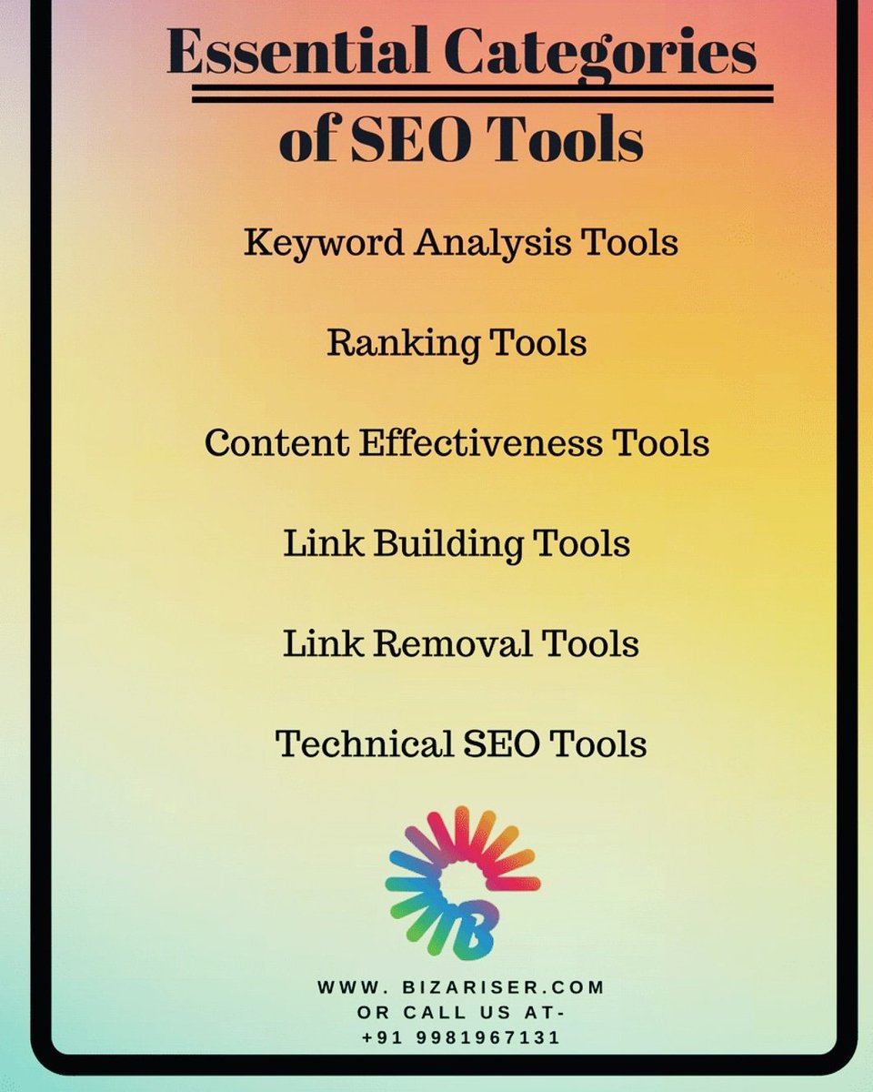 bizariser's tweet photo. The best way to promote your business is by SEO. 
But don't know how to do SEO. Don't worry here are some tools which can help you optimize your website. 
For more visit - 
https://t.co/fvfMnJsXQB 
#Social_media_marketing
#Search_engine_optimization
#Content_strategy
#SEO_tools https://t.co/XCFMoXjkH1
