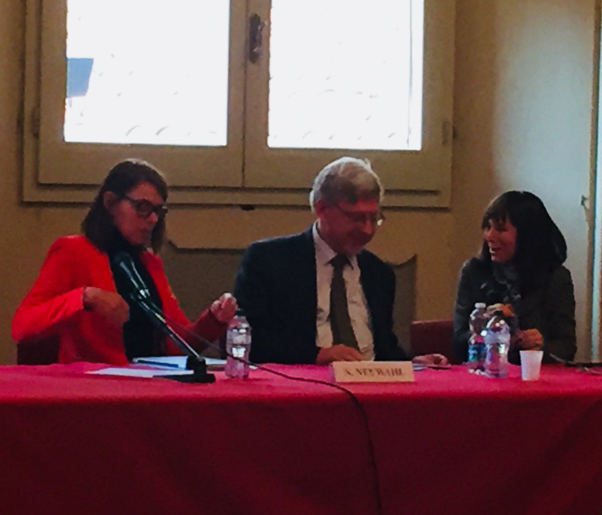 JMN_LAwTTIP's tweet photo. Prof. Lucia Serena Rossi introduces Prof. Marescau who is going to close this II LAwTTIP Joint Conference with some concluding remarks @celkcl @cirde_unibo https://t.co/bDcrH9PELO