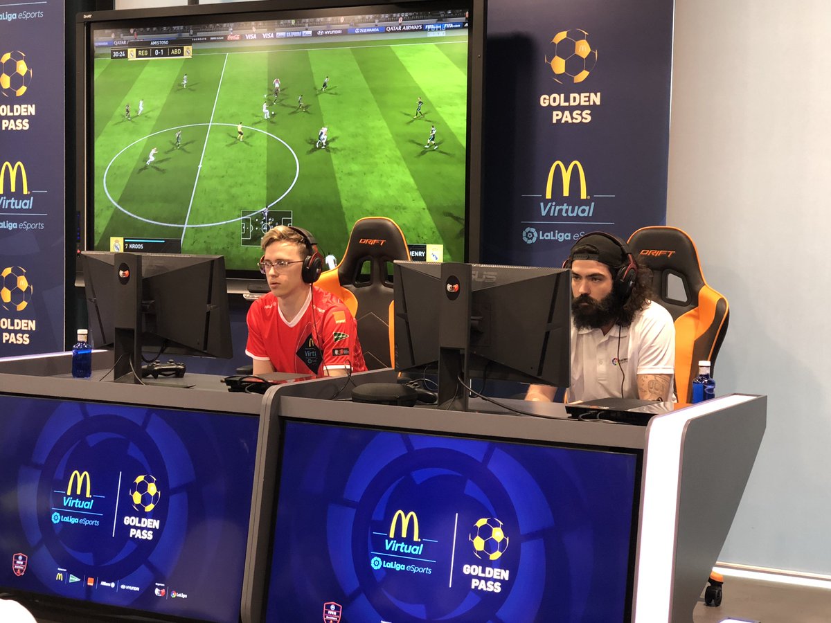 LVPesFIFA's tweet photo. ⚽️¡@addri_07 se lleva la primera victoria del #GoldenPass, y se acerca un paso más a McDonalds Virtual @LaLiga eSports! https://t.co/TqnTgmkzqA