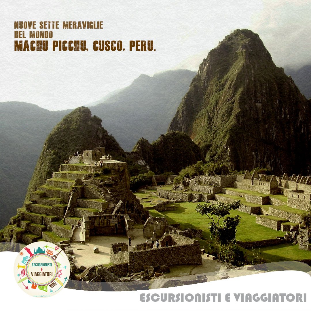 EViaggiatori's tweet photo. Nuove sette meraviglie 
del mondo
Machu Picchu, CuSco, Peru.
#viaggio #viaggiatore #citazione #turismo #camminare #escursionista https://t.co/EMIjHmnsXa