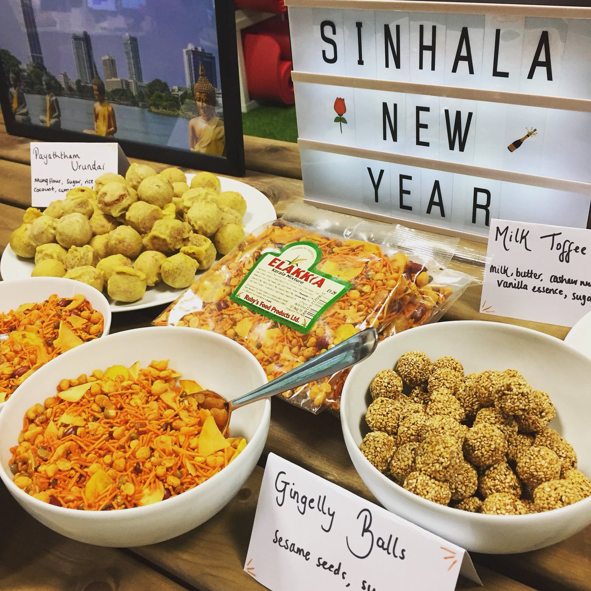 We’re joining our friends at @_CogCom in celebrating Sinhala and Tamil New Year with some tasty Sri Lankan treats. Suba Aluth Awuruddak Wewa! 🎉