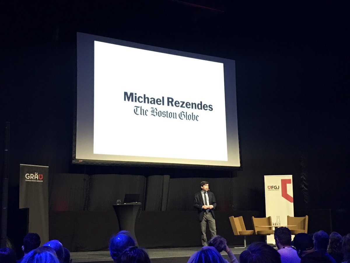 My favorite #Spotlight journalist, Rezendes himself #Grav2018