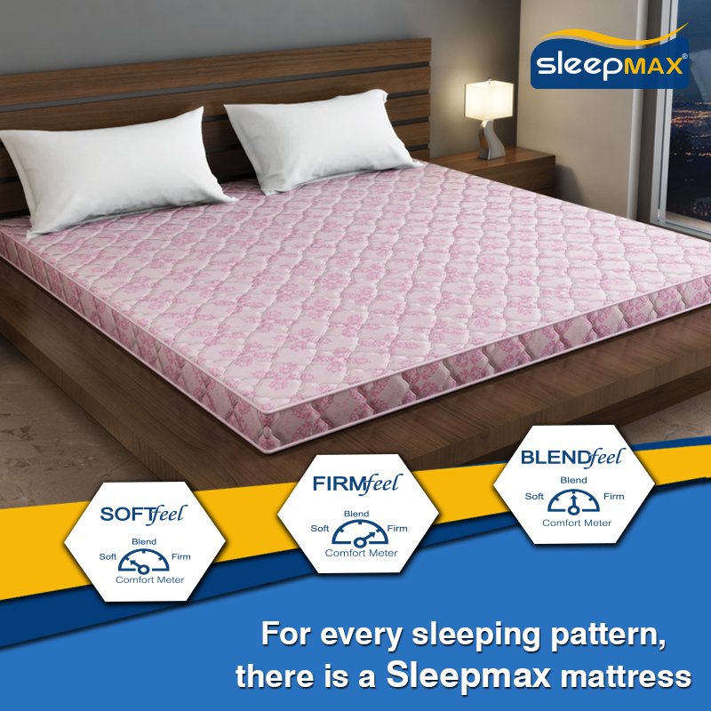 SleepmaxIndia's tweet photo. Our Comfort series mattresses are specifically designed to meet the users’ sleeping style and pattern.

#SleepMax #Luxury #Comfort #SoundSleep https://t.co/HeHtS118xT