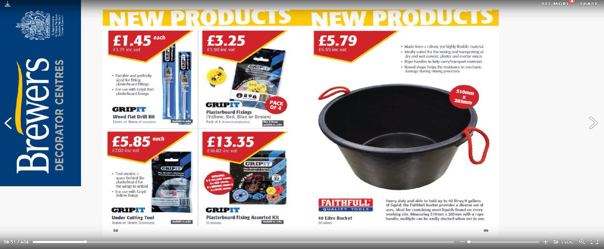 <a href="/ToolTalk1/">Tool_Talk</a> <a href="/GripItFixings/">Gripit Fixings</a> <a href="/marXmanpen/">MarXman</a> <a href="/DeborahMeaden/">Deborah Meaden 🇺🇦</a> <a href="/JordanDaykin/">Jordan Daykin</a> GripIt fixings are featured as new products on pg48 in our latest catalogue. GripIt fixings and the MarXman Pen can also be found in the products section at brewers.co.uk

MaXman Pen ➡️brewers.co.uk/product/LA00605
GripIt fixings ➡️ brewers.co.uk/brands/gripit