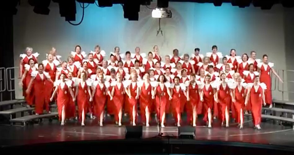 AmershamAc's tweet photo. Here’s our gold medal winning performance at @SABSSing Spanish International Chorus Contest https://t.co/IFitZ6yaq6 #SABS18 @SingLABBS #barbershop #acappella https://t.co/zDKSYDvzej