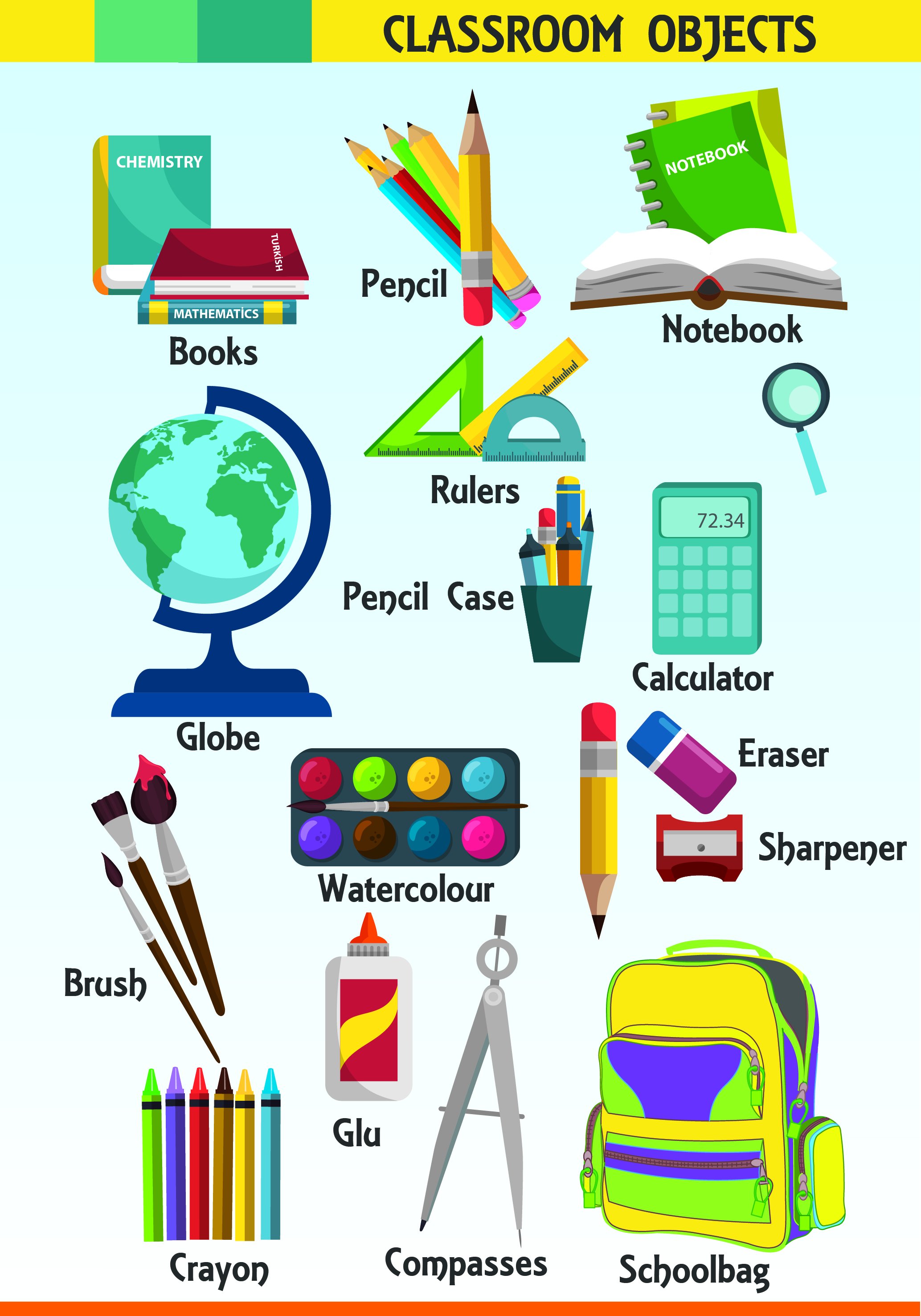 Class things. Школьные приднодлежностианглийском языке. Classroom objects с транскрипцией. Карточки classroom objects. Class things.