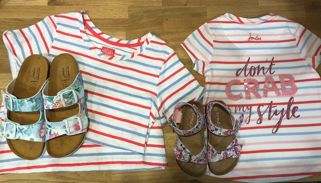 Whilst we have 25% off why not treat yourself and your little one to matching outfits ready for the summer sunshine!! Even if you may 'crab' their style! #minime #littlejoule #summerdays #seaside #matching