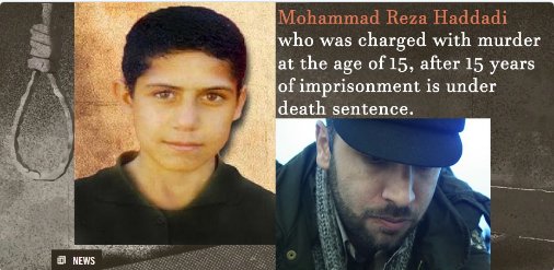 Metanat8's tweet image. #Iran, Mohammadreza Haddadi, an offender who was charged with unintentional murder at the age of 15 and has been in prison for 15 years is on the verge of execution. 
#StopExecution 
@AmnestyIran  
#HumanRights