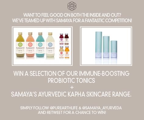 purearthlife's tweet photo. RT + Follow both @samaya_ayurveda and @purearthlife for a chance to #win a full set of SAMAYA #Kapha skincare + some #purearth probiotic tonics. #FreebieFriday #competition #giveaway #Ayurveda https://t.co/n7Cnwf9hEJ