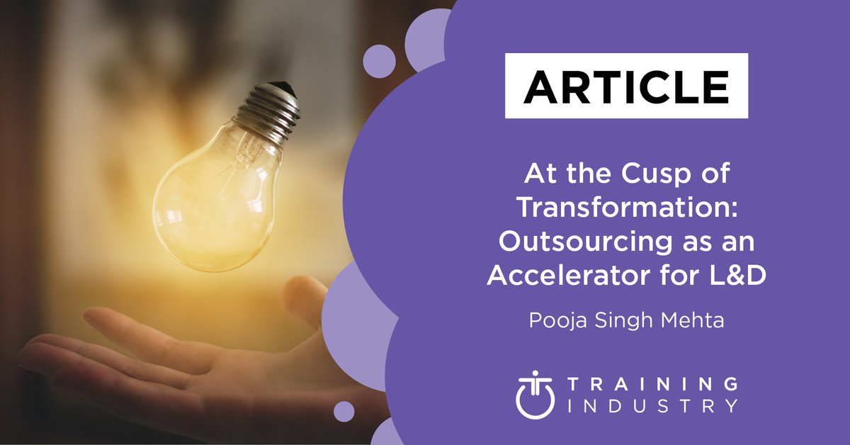 TrainingIndustr's tweet photo. #DigitalTransformation can cause #LandD challenges, but strategic #TrainingOutsourcing can help organizations innovate. @MehtaPoojaS @NIITMTS https://t.co/PglKdTPXtM https://t.co/34kRcf5ESA