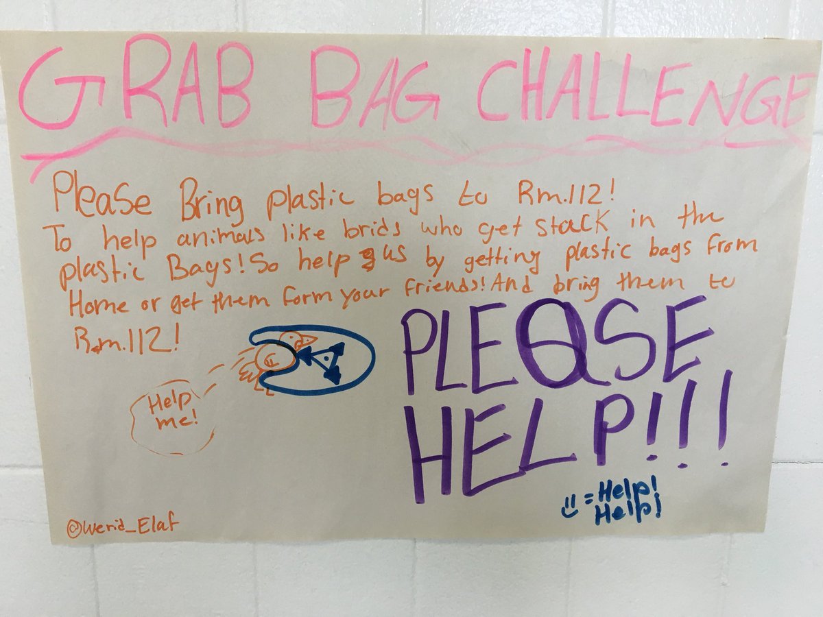 FeatherstonPS's tweet photo. Reflecting on our use of plastic! Drop off your one-use plastic bags #GrabBagChallenge @RelfLeigh https://t.co/6ev9nPPlno