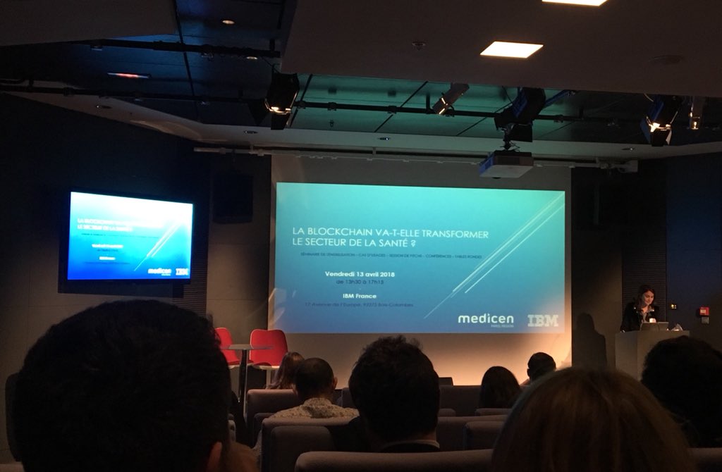 CloeBrossard's tweet photo. Conférence #Blockchain #santé @IBM_France https://t.co/QcLntrqdEU