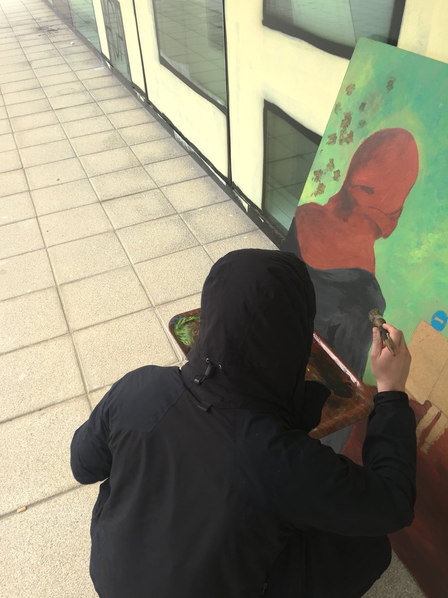PrintzaLeioa's tweet photo. ZAD-en aldeko mural margoketa martxan da. JTK✊🏼 https://t.co/5kgABf8YWf