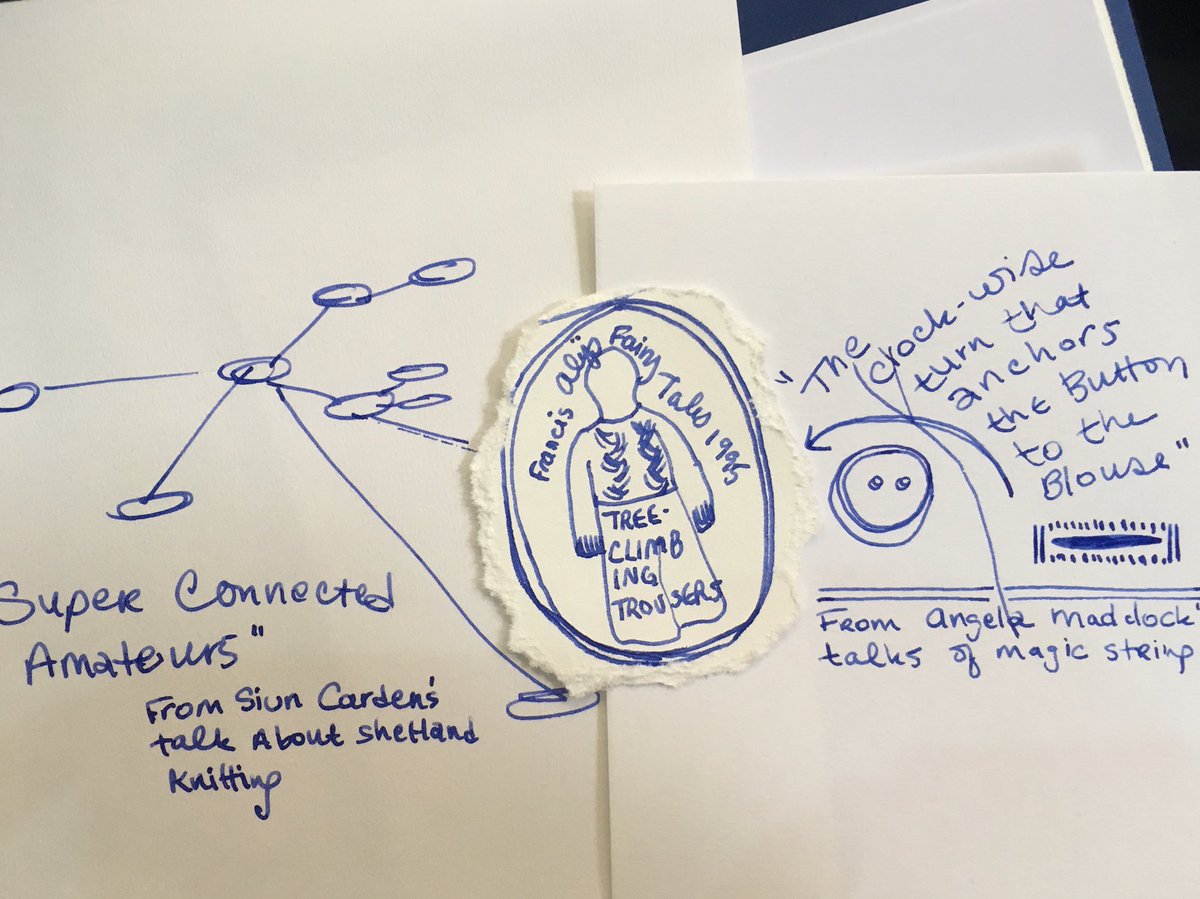 Reflections from the fab storytelling forum at <a href="/McrSchArt/">Manchester School of Art</a>’s Textile &amp; Place w/ <a href="/_lesleyraven/">Lesley Raven</a> @s_carden @angelamaddock1