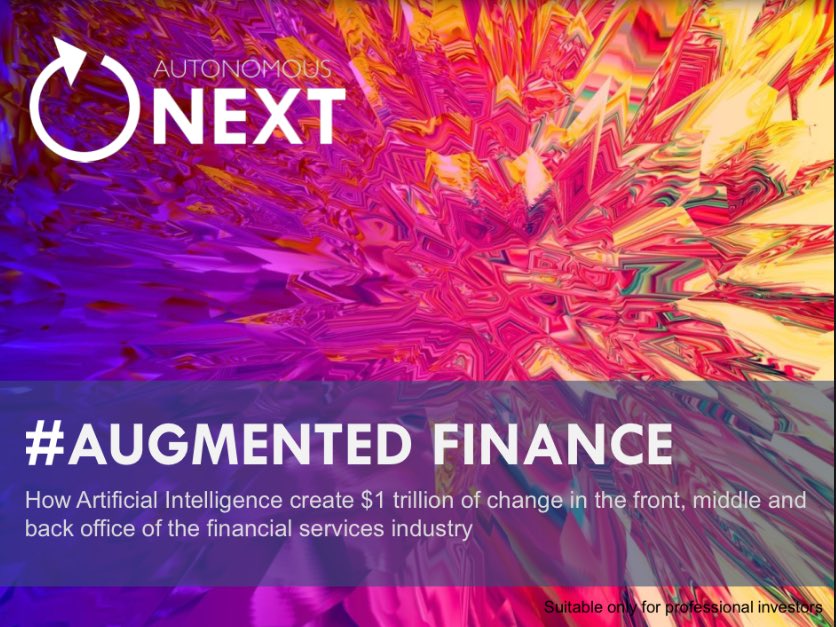 AlixBrunet's tweet photo. Next topic on our @FinchCapital #FinCircle agenda: Augmented #finance and #AI in #banking with @LexSokolin at @AutonoFinTech #Fintech https://t.co/enWx3WrmXW