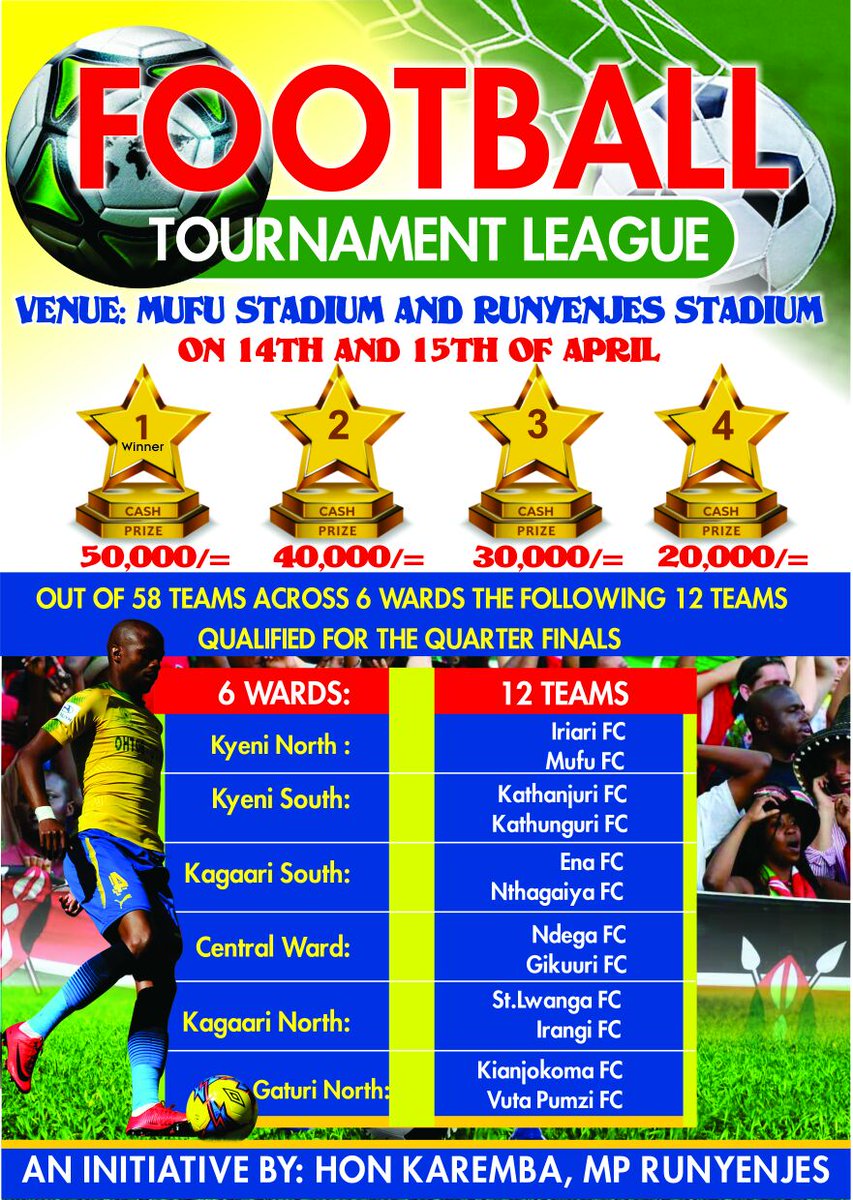 wanja_eunice's tweet photo. This weekend in Embu county Runyenje's constituency.l the Tournament is on. https://t.co/hlFg95eaER