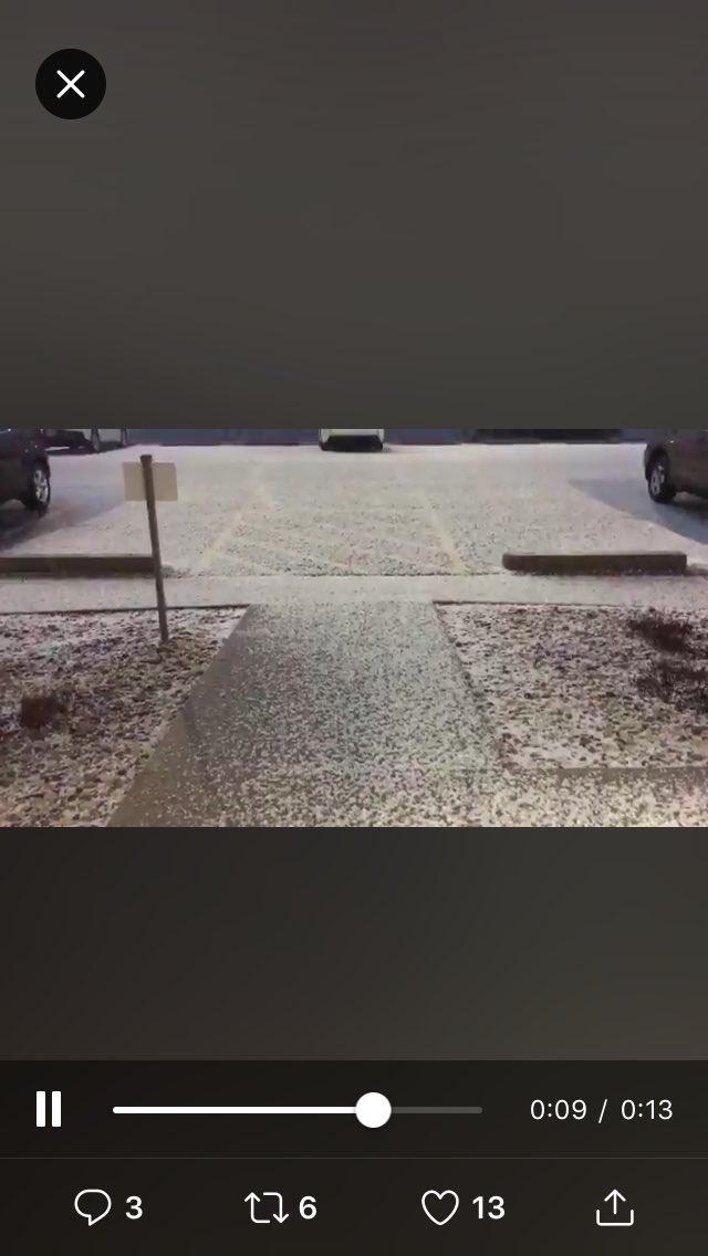 SouthDakotaDOT's tweet photo. Blizzard out west and hail in the east!
#onlyinSD #sdwx # sddot511 https://t.co/QecsOjjL6u
