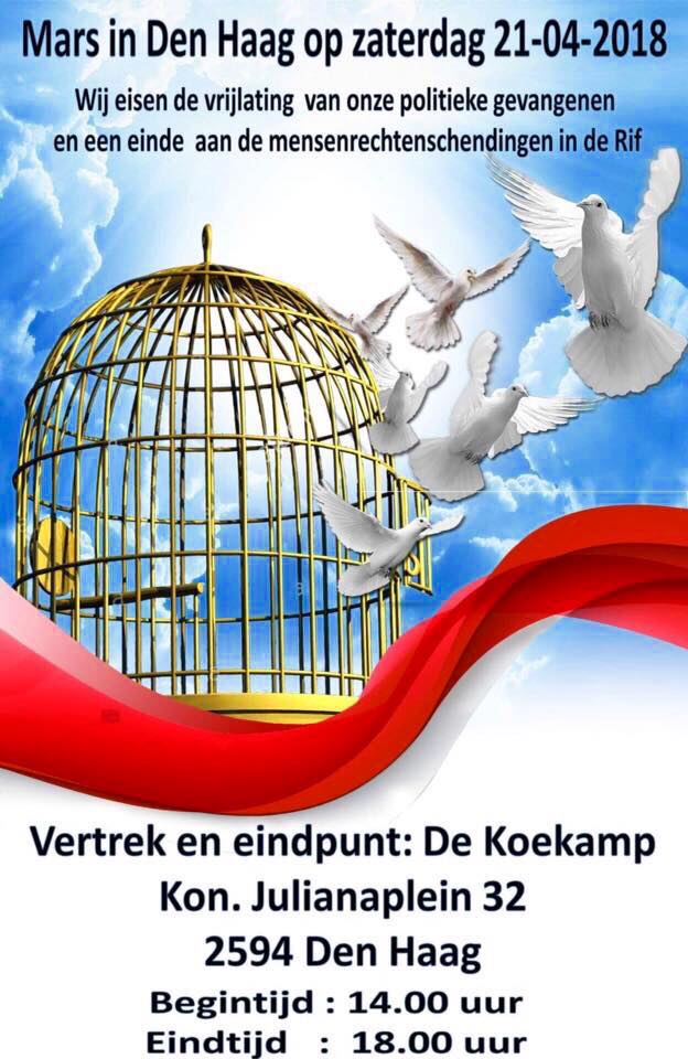 Arrif_Tweets's tweet photo. Los activistas rifeños en Holanda organizan una concentracion el dia 21 de Abril en #DenHaag #Hulanda , para denunciar la situacion que vive el #RIF . #Hirak
@FronterasFiltro @BCN_Anarchists @Anarquismos14 @KatiPiri @AssLlibUBRaval @embatOLC @CUPGuixols https://t.co/cyIfCeorOo
