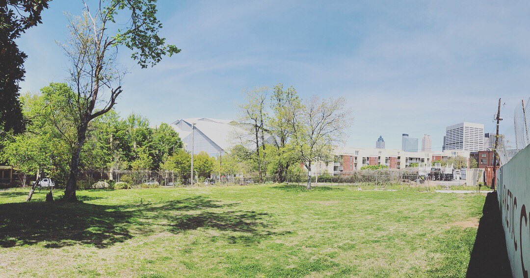 CastleberryAC's tweet photo. Happy #Friday!!! Our beloved #GroinPullField is ready for #CommunityPlay every Wednesday while #OldTrenholm is being transformed to a proper #Soccer pitch & #CommunitySpace. Join us every Wednesday evening for ⚽️ & 🍺 in the shadows of @mercedesbenzstadium... https://t.co/oSxTUS669R