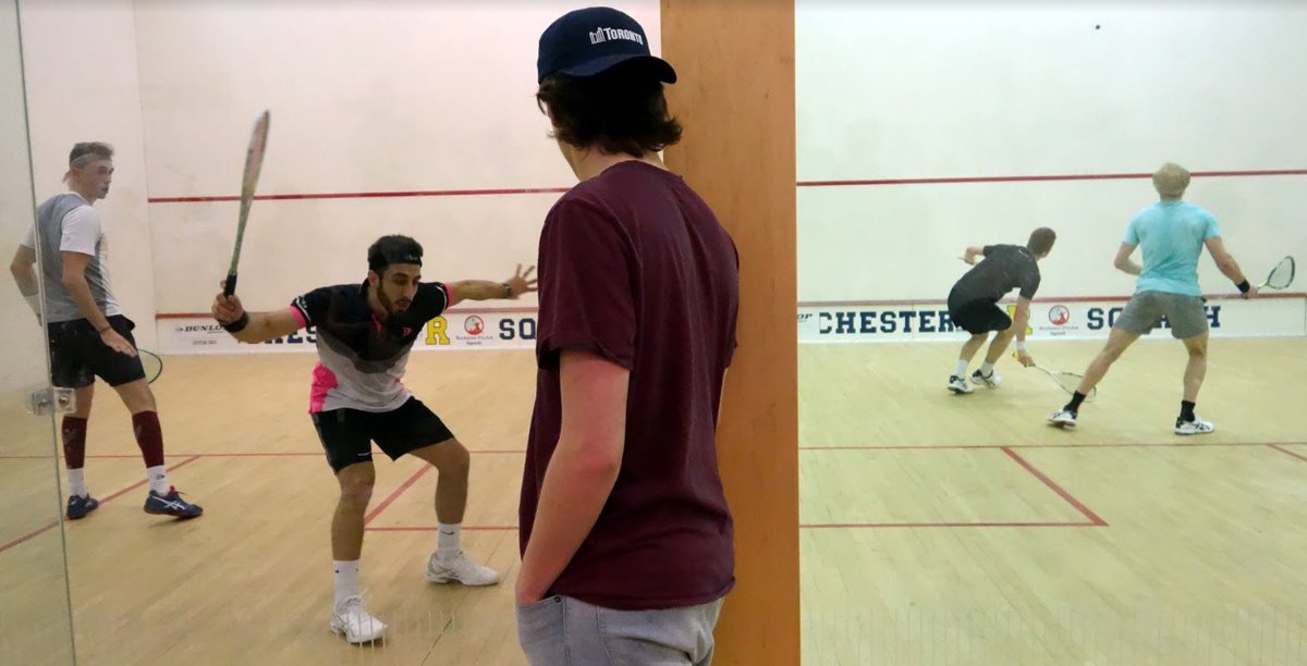 squashrochester's tweet photo. Match reports (B. Pitfield/ L. Mohr) and photos by B. Lampeter) from last night's round 1 action are up at https://t.co/UtssWp1D8X https://t.co/rnVfNp3QCm