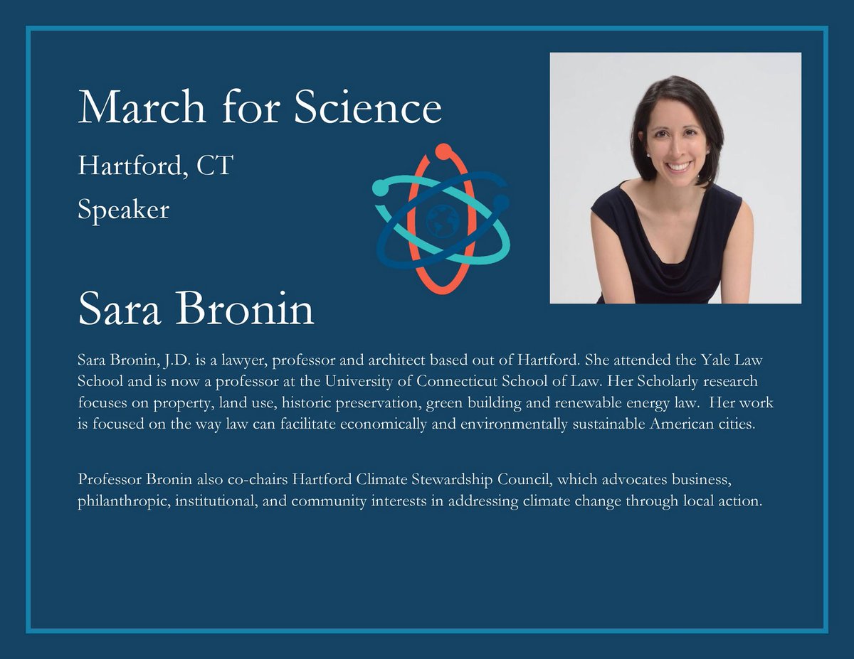 ScienceMarchCT's tweet image. Our apologies @sarabronin for spelling your name wrong!!  Can’t wait to hear you speak tomorrow!