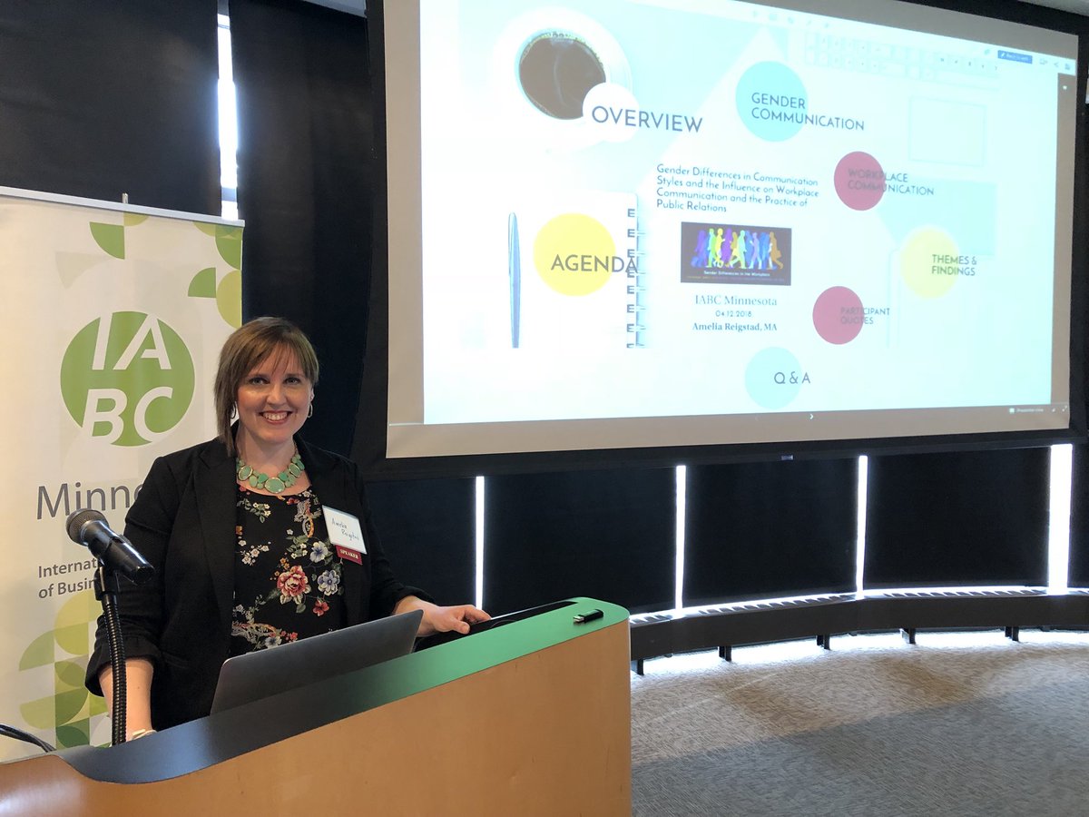 UwrfMarcomm's tweet photo. @UwrfMarcomm Faculty Member @AmeliaReigstad released the findings of her Ph. D study last night at an event in the Twin Cities to a full house. She addressed gender differences, ageism, performativity and much more. https://t.co/YqiyHQql3X