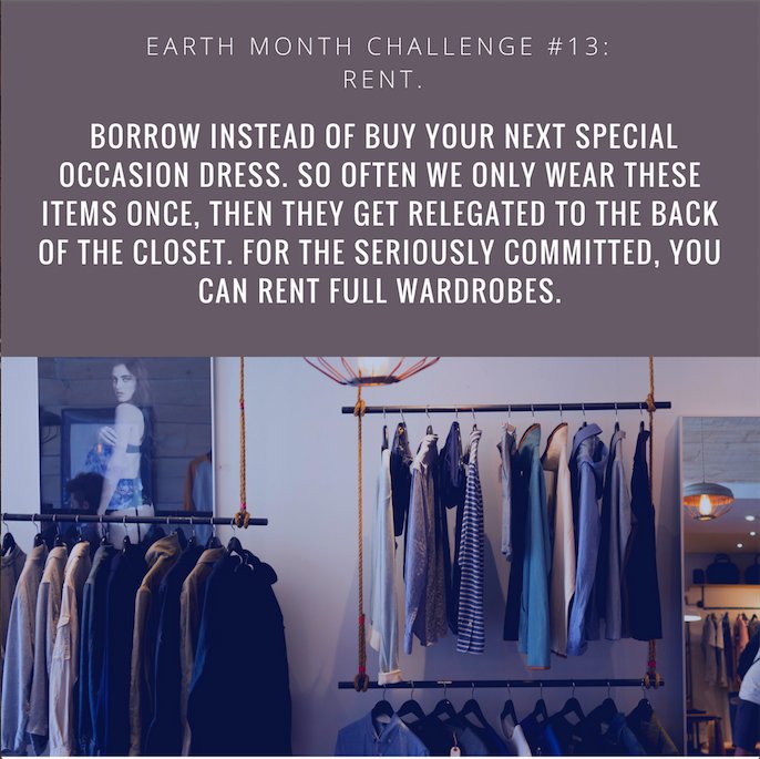 asteya_co's tweet photo. Instead of buying, rent! Rent full wardrobes to spice up your closet and to keep from wasting any material.
#asteyastyle #reducereuserestyle #sustainablefashion #fashion #asteya30daychallenge #earthmonth #april #earthday #spring #synthetics #rent #borrow https://t.co/4ta7EkKiE2