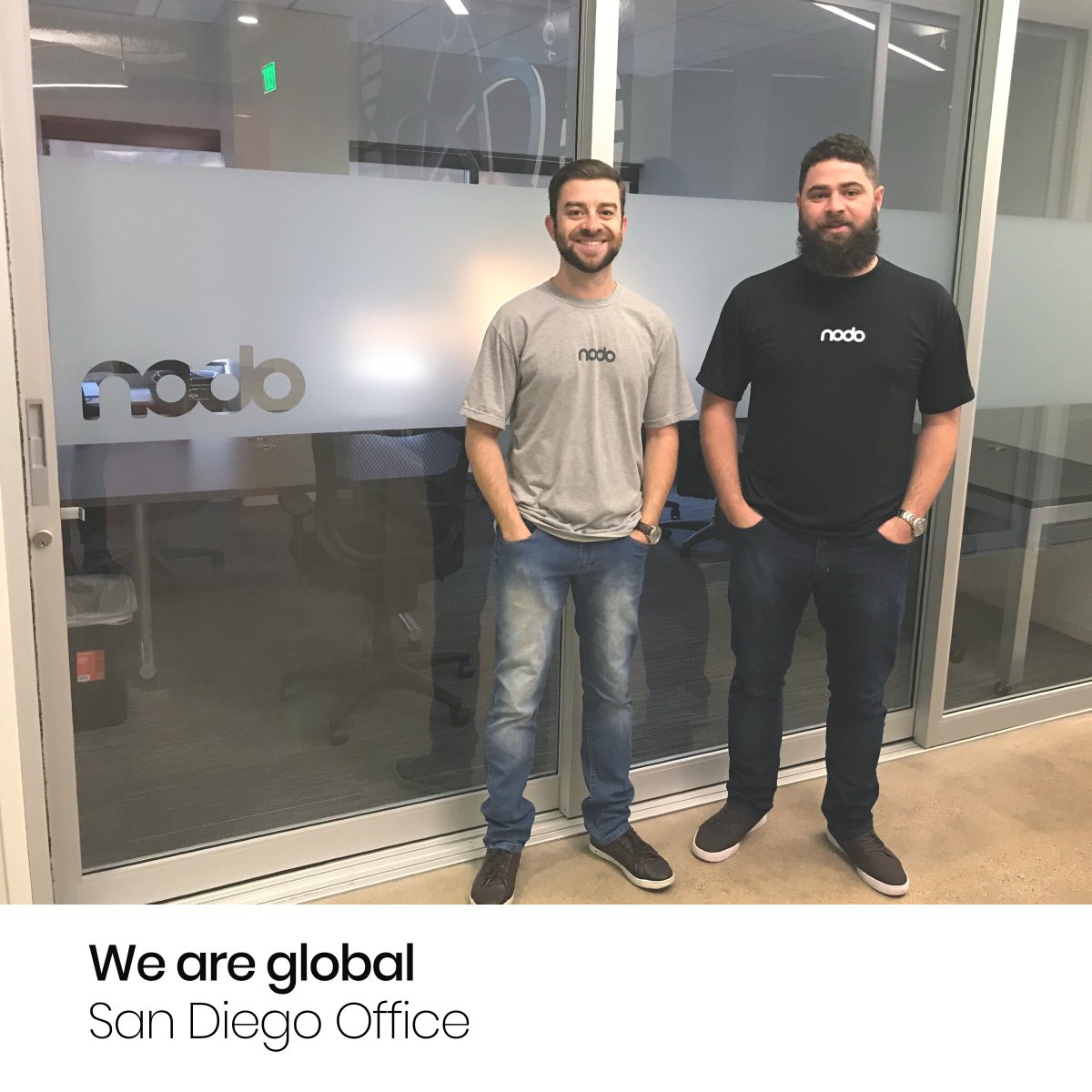 NodoDigitalBR's tweet photo. Two of our amazing developers, Cícero and Alessandro, have just returned from the United States. They worked from our San Diego office and also got together with the Holonis team (one of our awesome clients) to guarantee a first class delivery to our project. #nodoteam #gonodo https://t.co/utHM6ykqIq