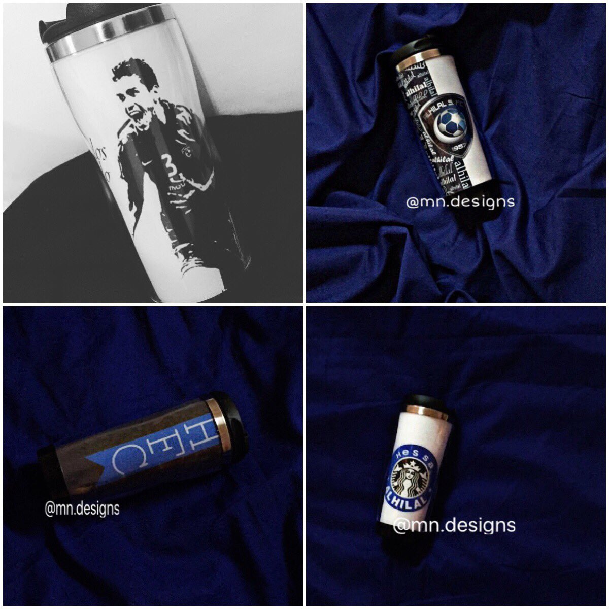 mn_designs1's tweet photo. بمناسبة حصول #الهلال على الدوري السعودي خصم خاص لجماهيره ولمدة اسبوع اي كوب معروض او بتصميم خاص ب ٥٧ 💙 https://t.co/KWBXM58NCD